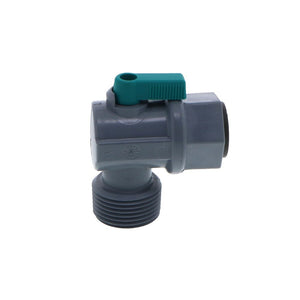 Shut-Off Valve-PVC Elbow Male NPT - 1/2 Push-in x 3/4 Male NPT