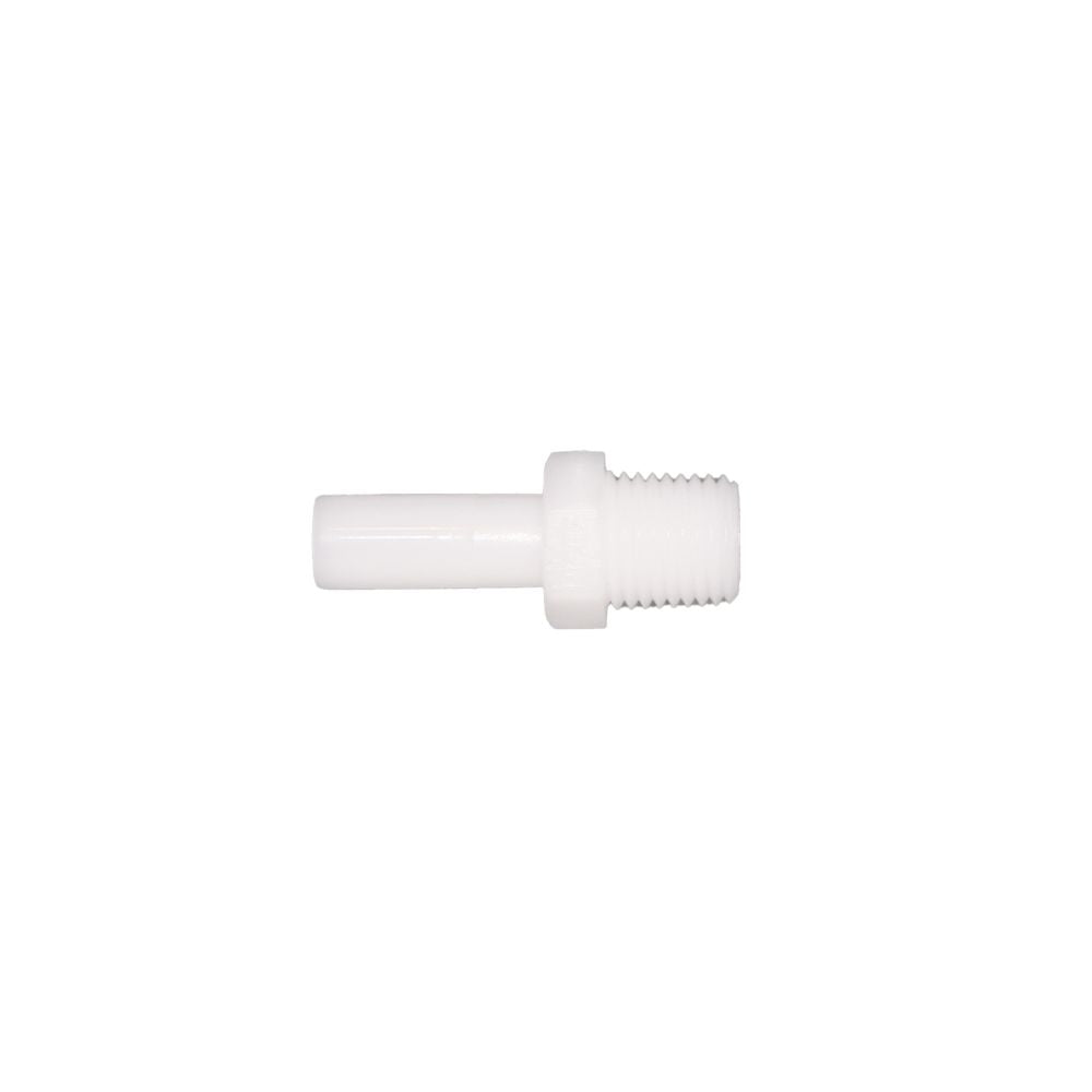 NeoFit - Acetal Natural White Stem Adapter 6mm stem x 1/4"BSPT