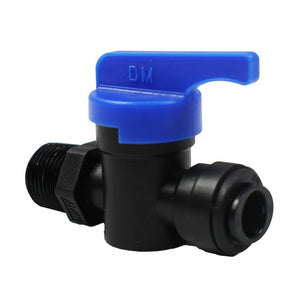 NeoFit - Polypropylene Black Male Ball Valve 3/8" x 3/8" NPTF