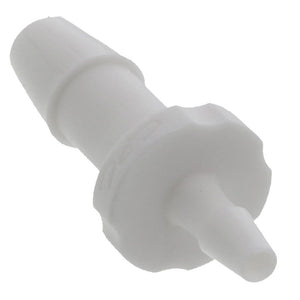 FitQuik Nylon Tube to Tube Straight Reducer Fitting White - 1/4" ID barb x 1/8" ID