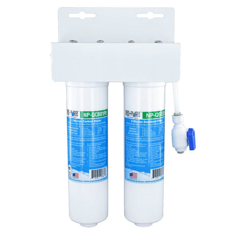 Neo-Pure K-NPQ2 2-Stage Quick-Change Water Cooler/Under-Counter Filter Kit with Sediment Prefilter