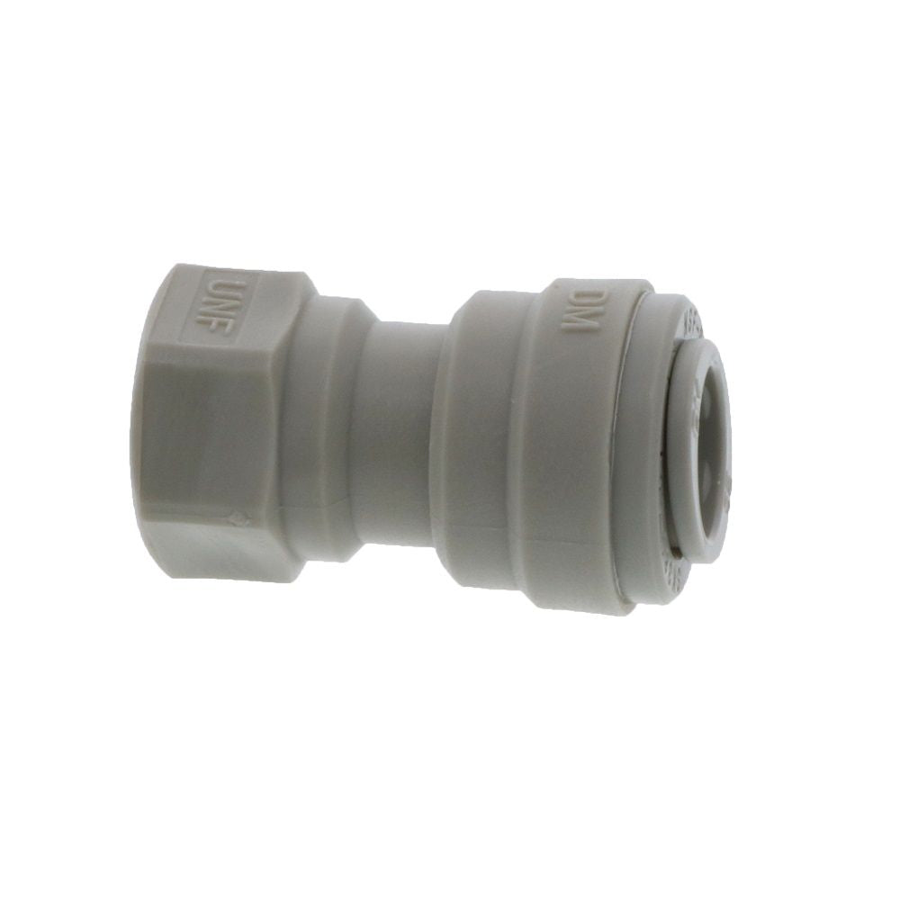 DMfit Female Flare Adapter - 3/8 Push-in x 7/16-20UNF- V Type