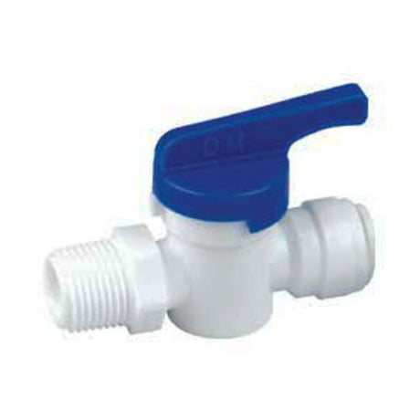 DMfit Hand Valve Male Connector - 1/4" Push-in x 1/4" NPTF