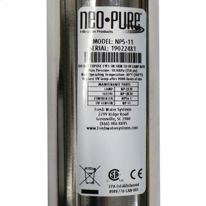 Neo-Pure NP5-11 UV Disinfection System - 11 GPM