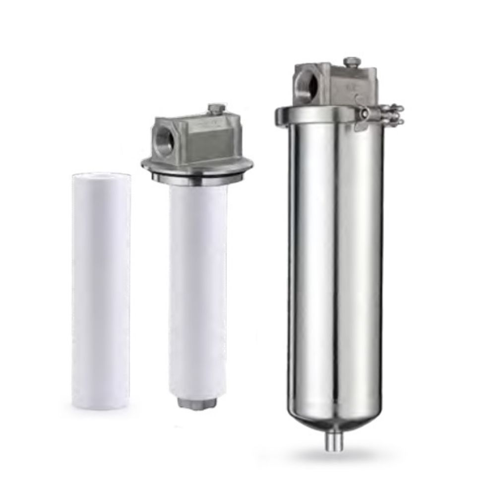 HydroScientific™ 10” Single Filter Housing, SS316, 3/4" FNPT, DOE