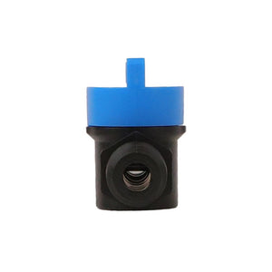 NeoFit - Acetal Black Shut-Off Valve Male Thread 1/4"OD x 1/4" NPT