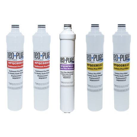 Neo-Pure Kwik Change Hollow Fiber Filter Replacement Kit for Watts WQCFU-T-13