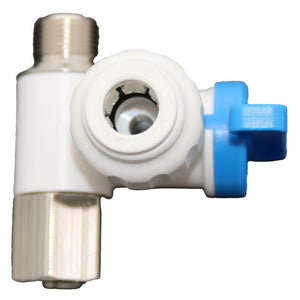 NeoFit - Polypropylene Natural White Stop Valve Adapter 3/8" OD x 3/8" Brass Comp Thread
