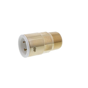 John Guest Lead-Free Brass Male Connector NPT - 3/4 CTS x 3/4 NPT