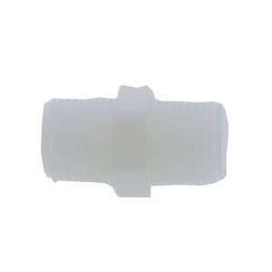 Nipple Hex - 3/8" MPT Natural Nylon