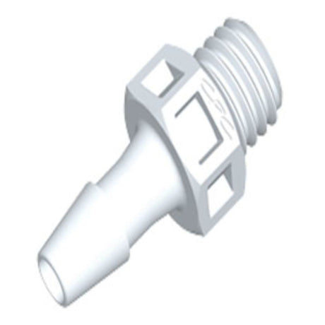 KS430 Straight Fitting White Nylon 1/4-28 UNF X 1/8 HB