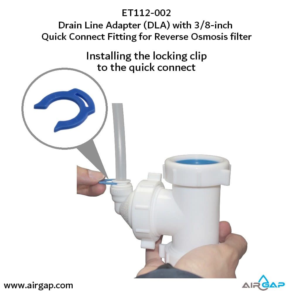 DLA-12 Drain Line Adapter - 3/8" Push-in for Air Gaps