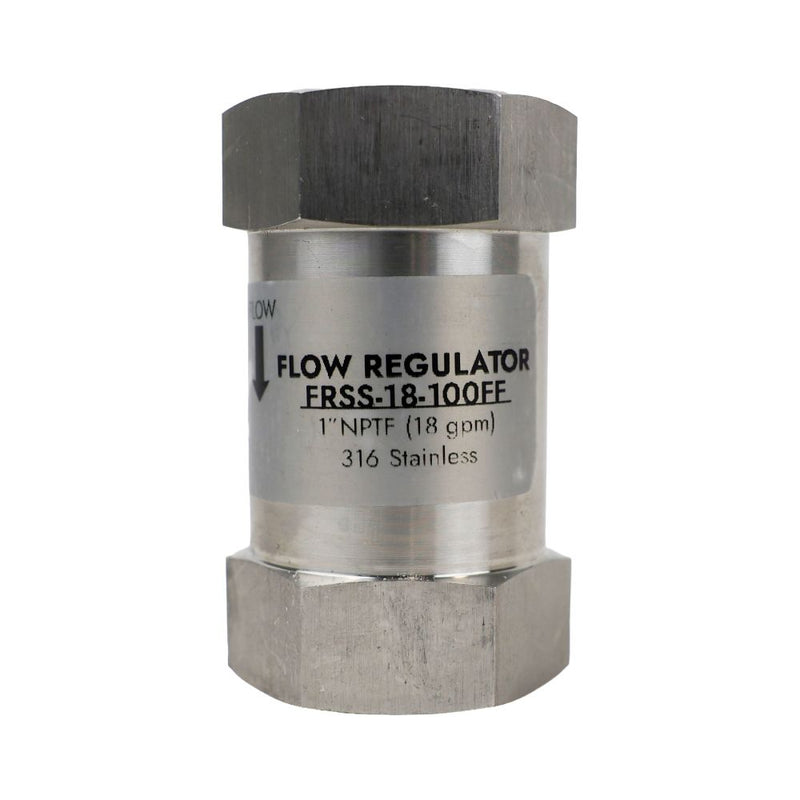 Neo-Pure Stainless Steel Flow Restrictor 18 gpm 1" FPTx 1" FPT