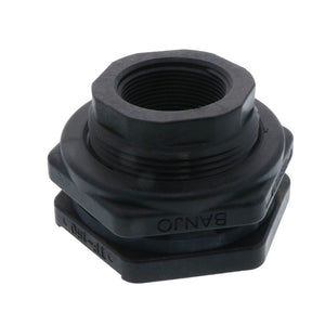 Banjo 1.50" Polypropylene Bulkhead Tank Fitting with EPDM Gaskets