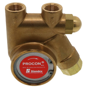 Procon Pump NSF Brass 110 GPH 3/8" NPT - 99 psi PRV w/ .188" Double Flat Drive [Clamp-on]