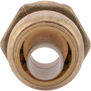 SharkBite® U116LF Lead-Free Brass Push-to-Connect Male Adapter - 1/2" x 3/4" MPT
