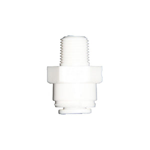 DMfit Male Connector - 1/4 QC x 1/8" MNPT Acetal White