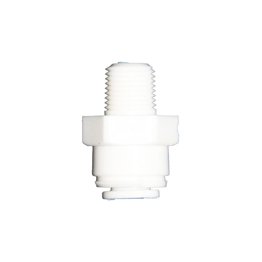 DMfit Male Connector - 1/4 QC x 1/8" MNPT Acetal White