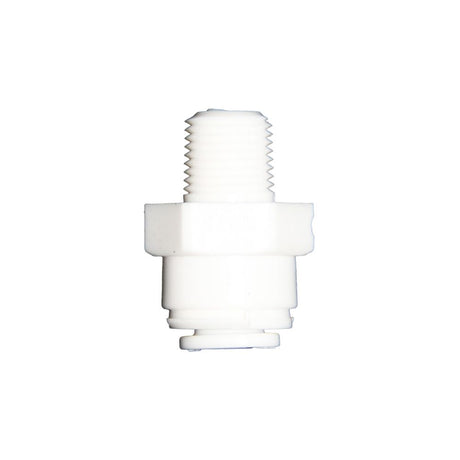 DMfit Male Connector - 1/4 QC x 1/8" MNPT Acetal White