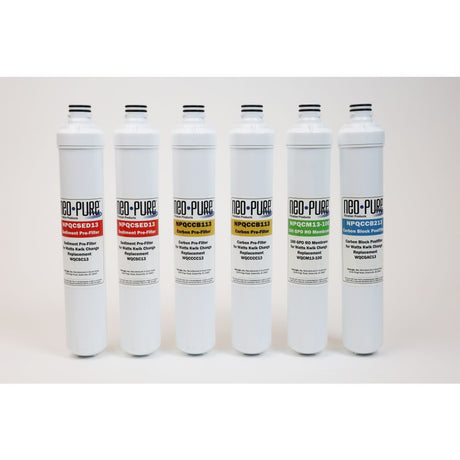 Neo-Pure 13" Replacement RO Membrane Filter Kit for Watts Kwik Change