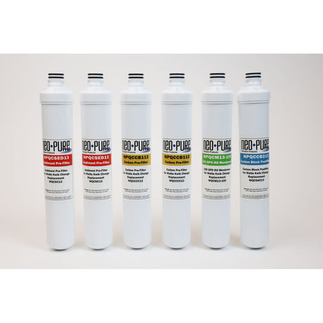 Neo-Pure 13" Replacement RO Membrane Filter Kit for Watts Kwik Change