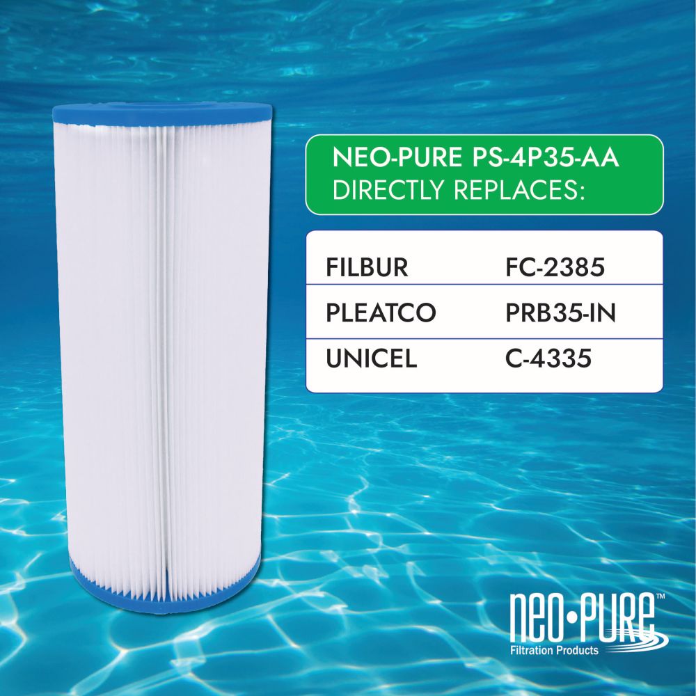 Neo-Pure PS-4P35-AA Pool and Spa Filter 4-15/16" x 9-1/4"