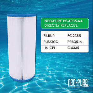 Neo-Pure PS-4P35-AA Pool and Spa Filter 4-15/16" x 9-1/4"