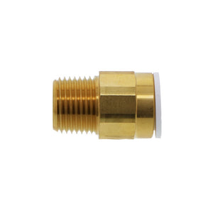 John Guest Brass Male Connector NPT - 1/2 CTS x 1/2 NPT