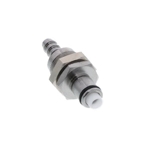 73000 NSF Valved Panel Mount Hose Barb Coupling Insert 1/4 ID Barb