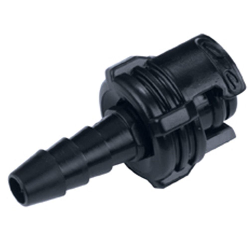 SMM02MBLK Non-Valved Inline Coupling Insert 1/8 Hose Barb