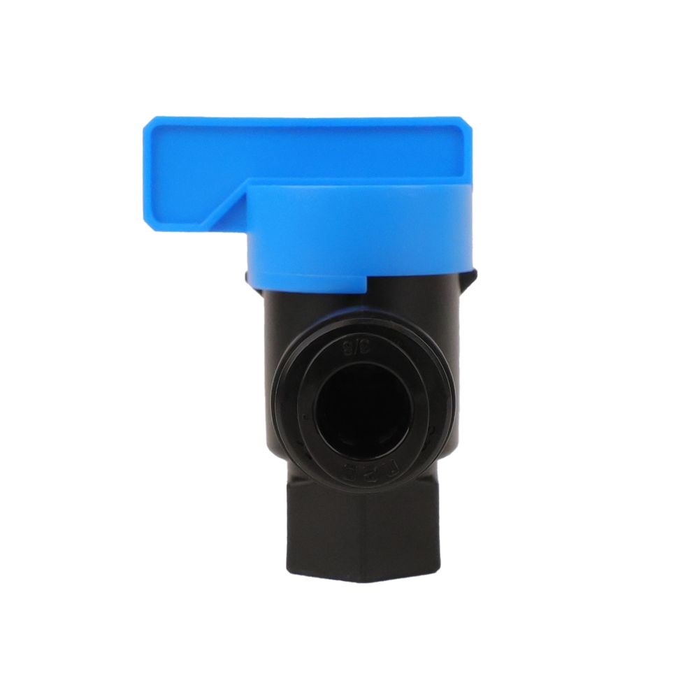 NeoFit - Acetal Black Tank Valve Female Elbow 1/4" FPT x 3/8" tube