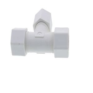 JACO 70-14-P-PG Polypropylene Union Tee 7/8 OD Tube x 7/8 OD Tube x 7/8 OD Tube