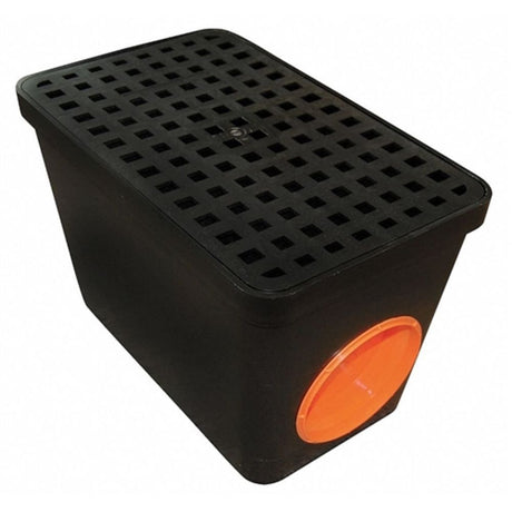 TUF-TITE 2 Hole Drain Sump box, 14"L x 9"W x 9"D, 2HDS-2B