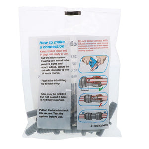 John Guest Stem Barb Connector  - 5/16 OD Stem x 3/8 ID Barb