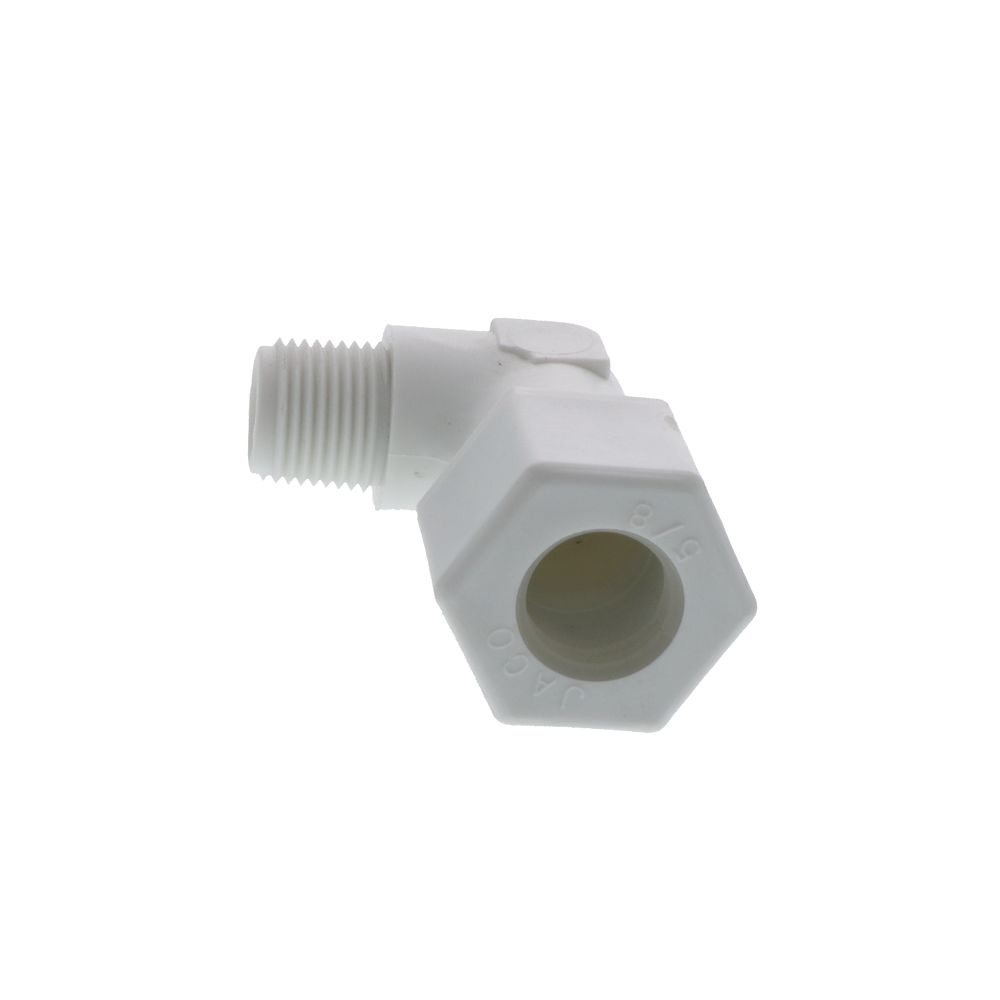 JACO 40-10-6-P-PG Polypropylene Male Elbow 5/8 OD Tube x 3/8 MPT