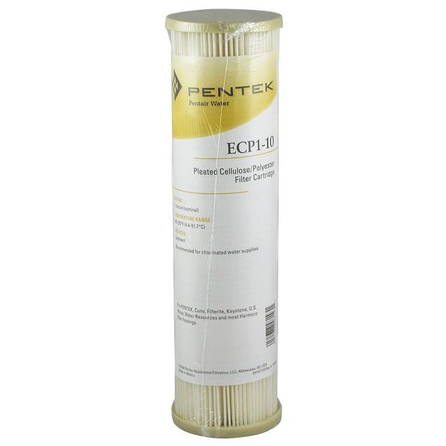 9-3/4" Pentek Pleated Cellulose-Polyester ECP1-10 1 mic Filter